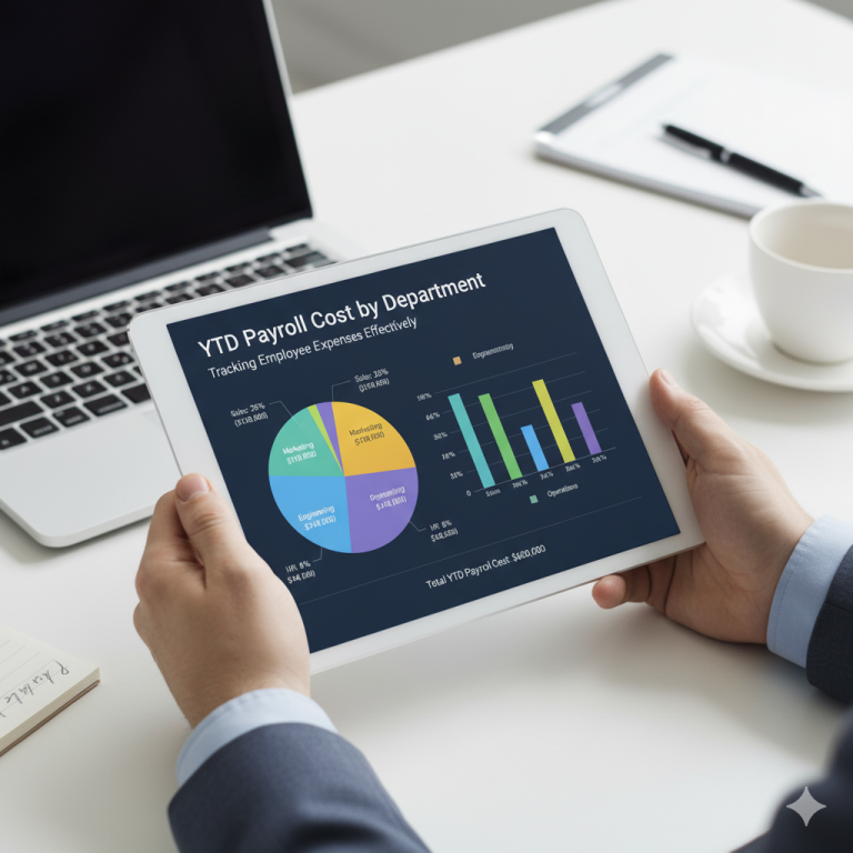 YTD Payroll Cost by Department Tracking Employee Expenses Effectively