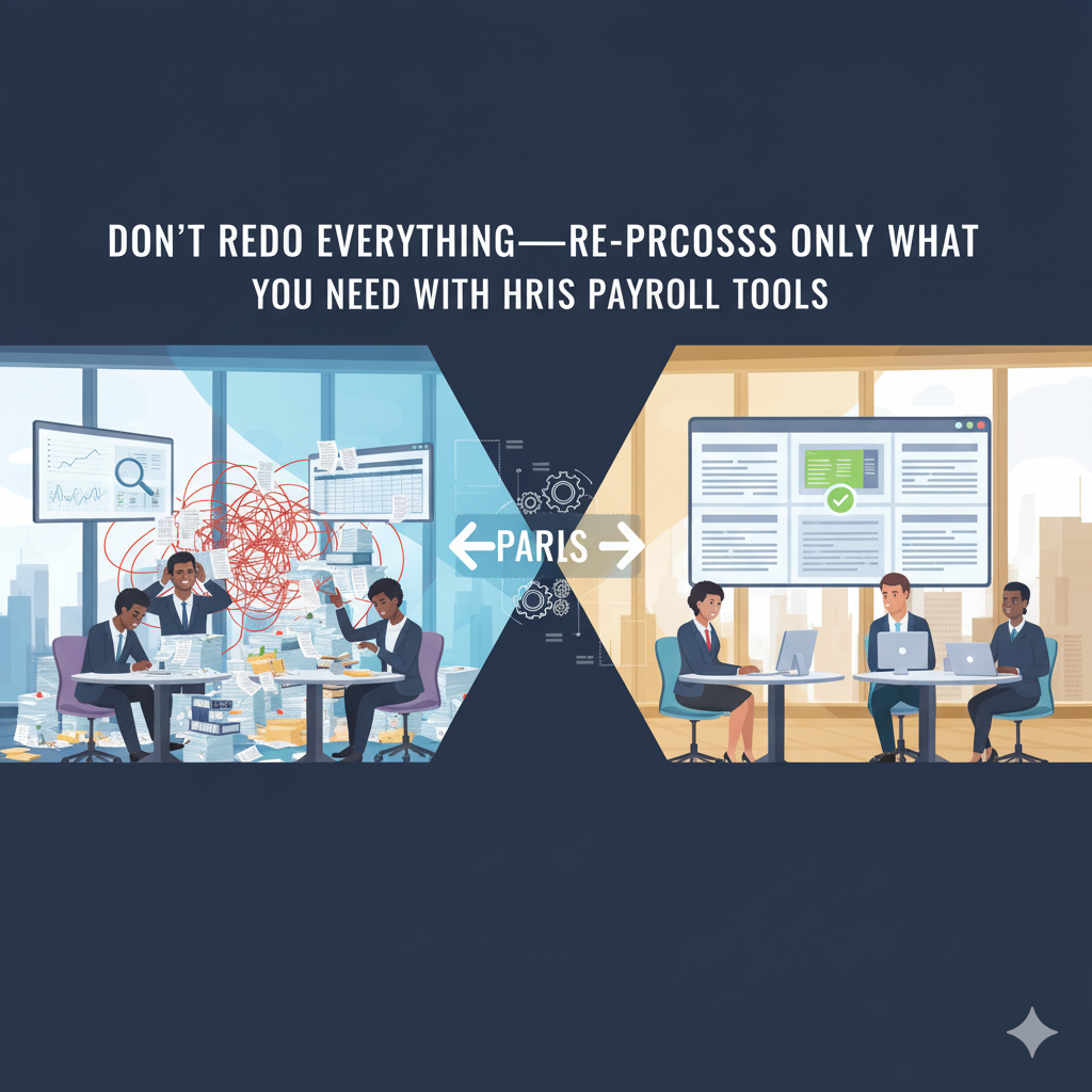 Don’t Redo Everything—Re-Process Only What You Need with HRIS Payroll Tools