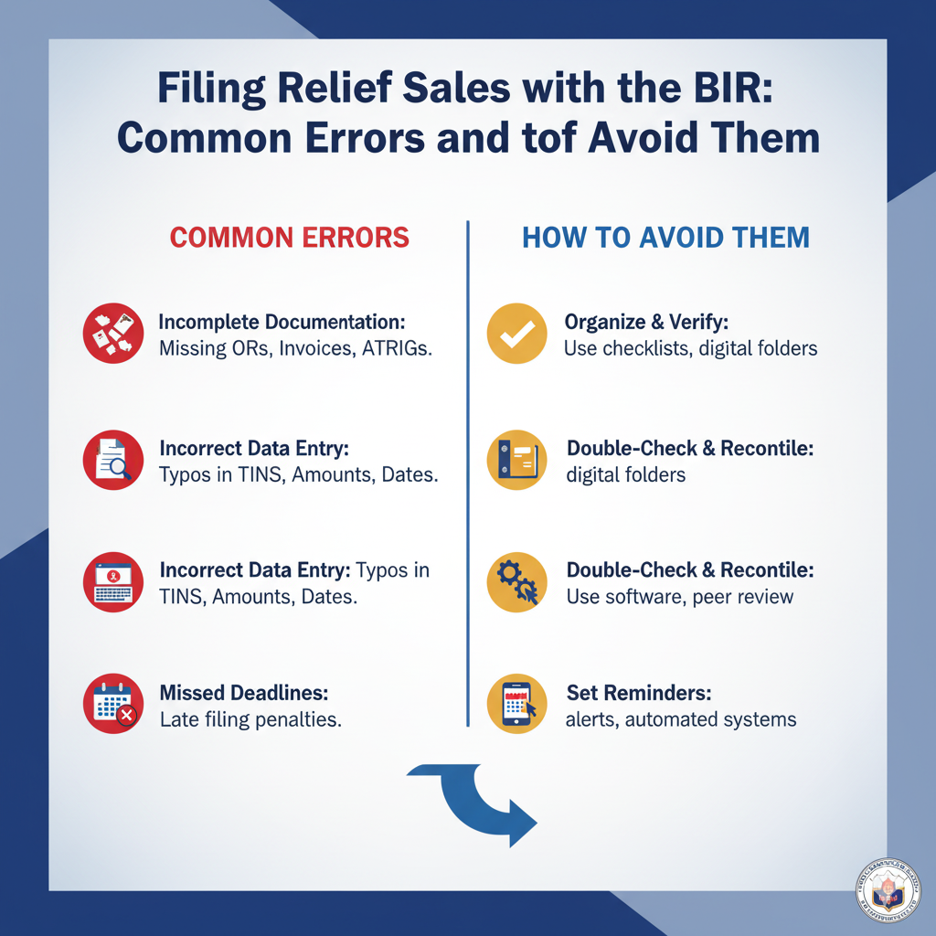Filing Relief Sales with the BIR: Common Errors and How to Avoid Them