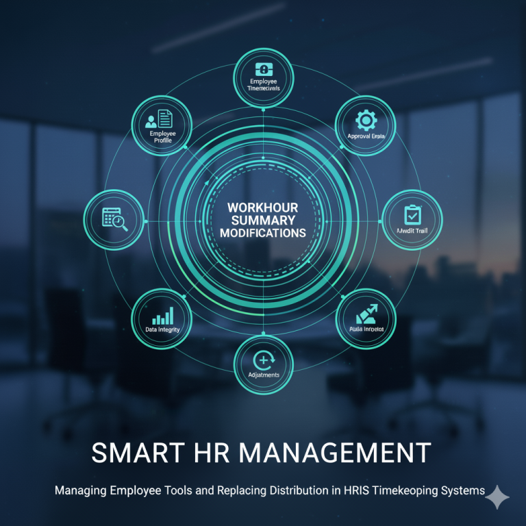 Managing Employee Workhour Summary Modifications in HRIS Timekeeping Systems