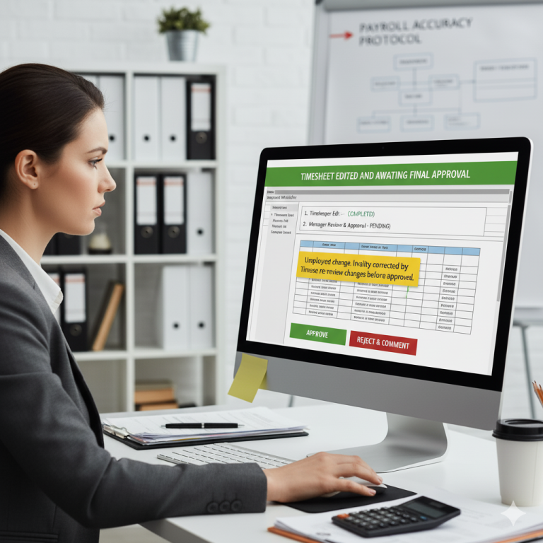 Managing the Approval of Invalid Timesheets After Timekeeper Edits in HRIS Systems