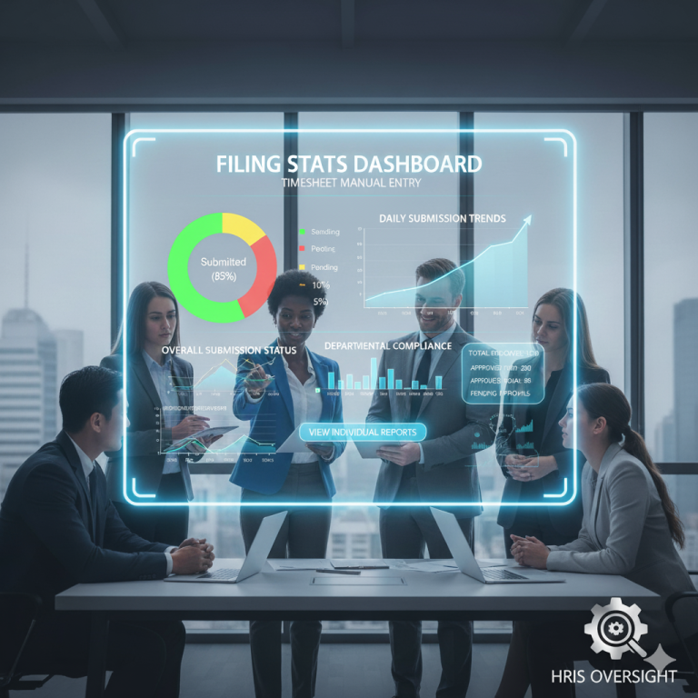 Modernizing Attendance Oversight: Filing Stats Dashboards for Timesheet Manual Entry in HRIS Systems