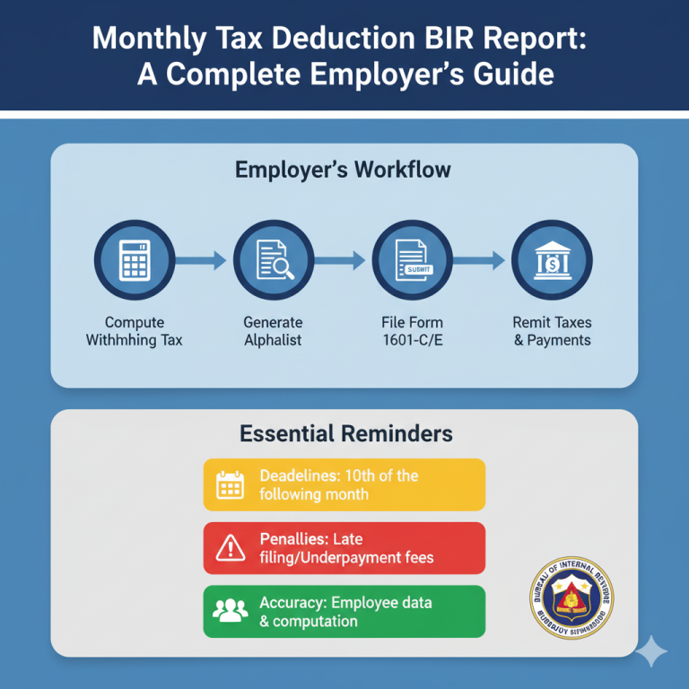 Monthly Tax Deduction BIR Report: A Complete Employer’s Guide
