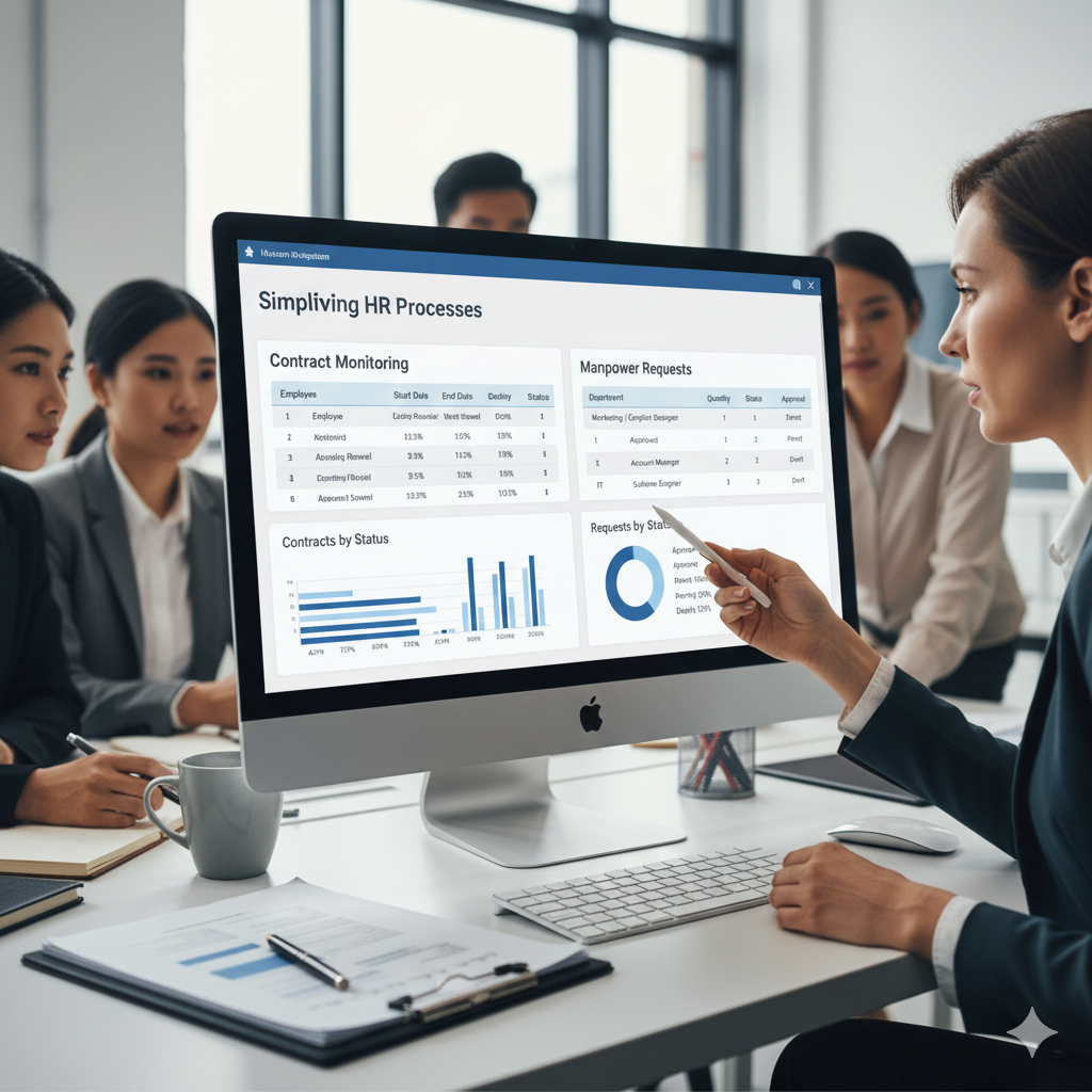Simplifying HR Processes: How HRIS Tracks Contract Monitoring and Manpower Requests