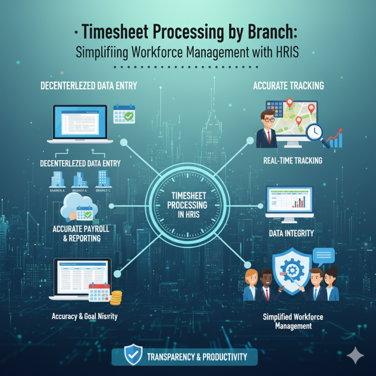 Timesheet Processing by Branch: Simplifying Workforce Management with HRIS