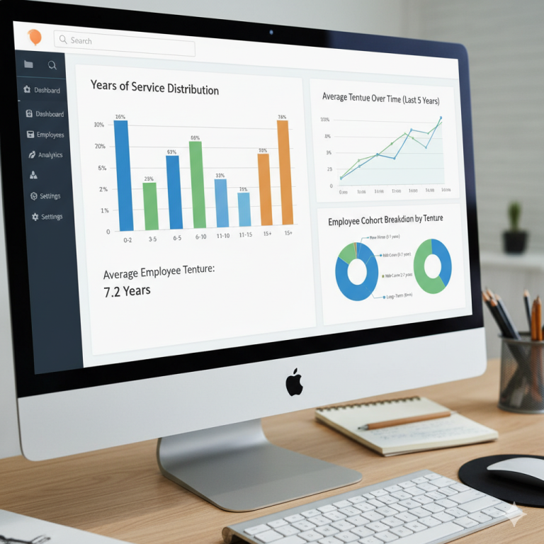 Tracking Employee Tenure: Analytic Graphs of Years of Service in HRIS