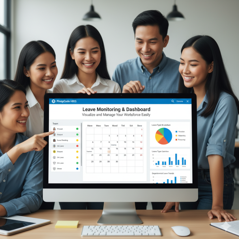HRIS Leave Monitoring Dashboard for Workforce Management