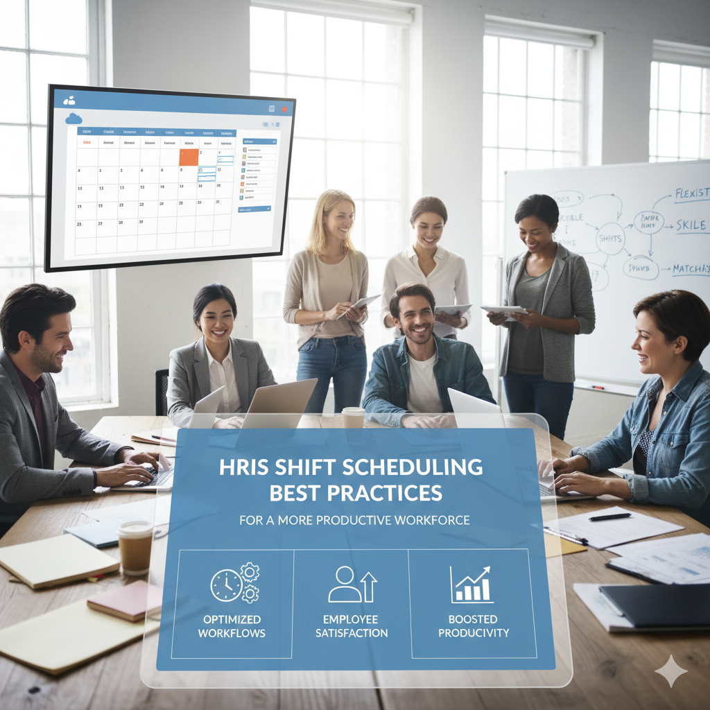 Automated employee shift schedule generated by HRIS