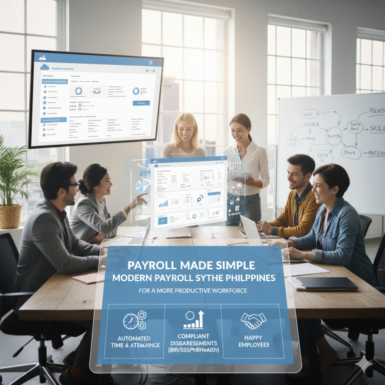 HR manager using payroll software in the Philippines