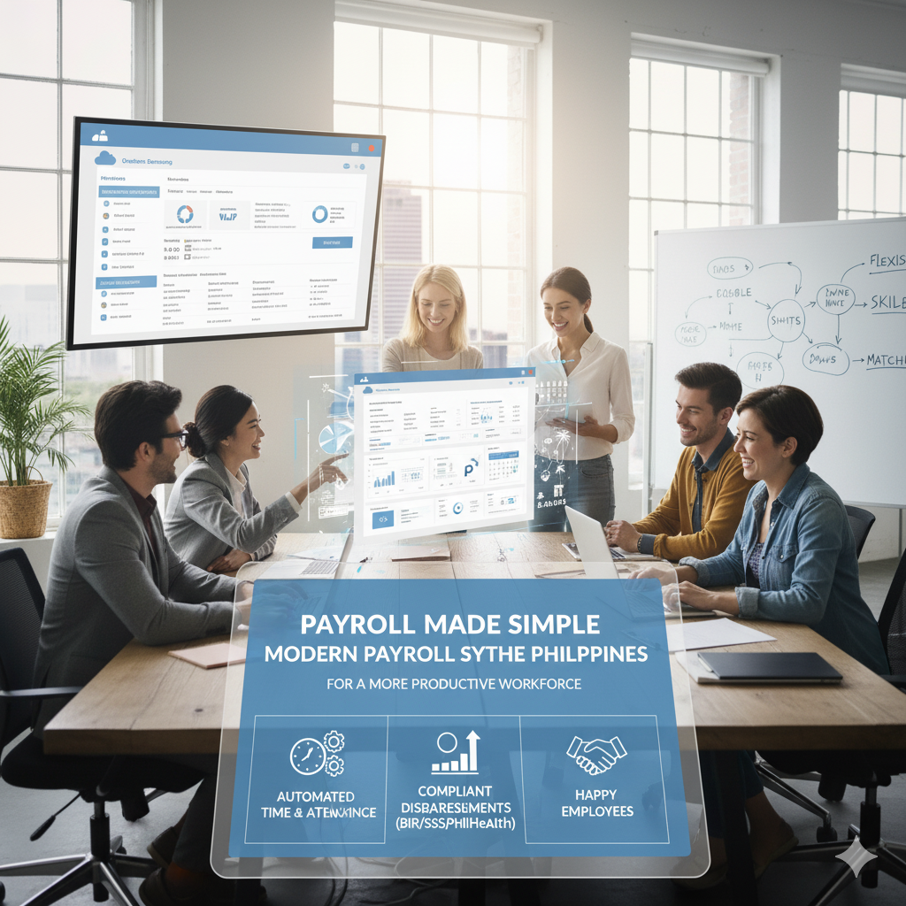 HR manager using payroll software in the Philippines