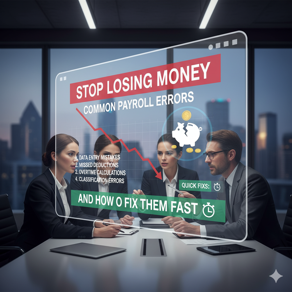 Stop Losing Money: Common Payroll Errors and How to Fix Them Fast